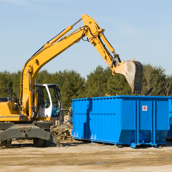 are there any restrictions on where a residential dumpster can be placed in Mathias WV